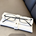 Lunettes Unisexe Y2K Cadre Carré Anti Lumière Bleue Monture Métallique