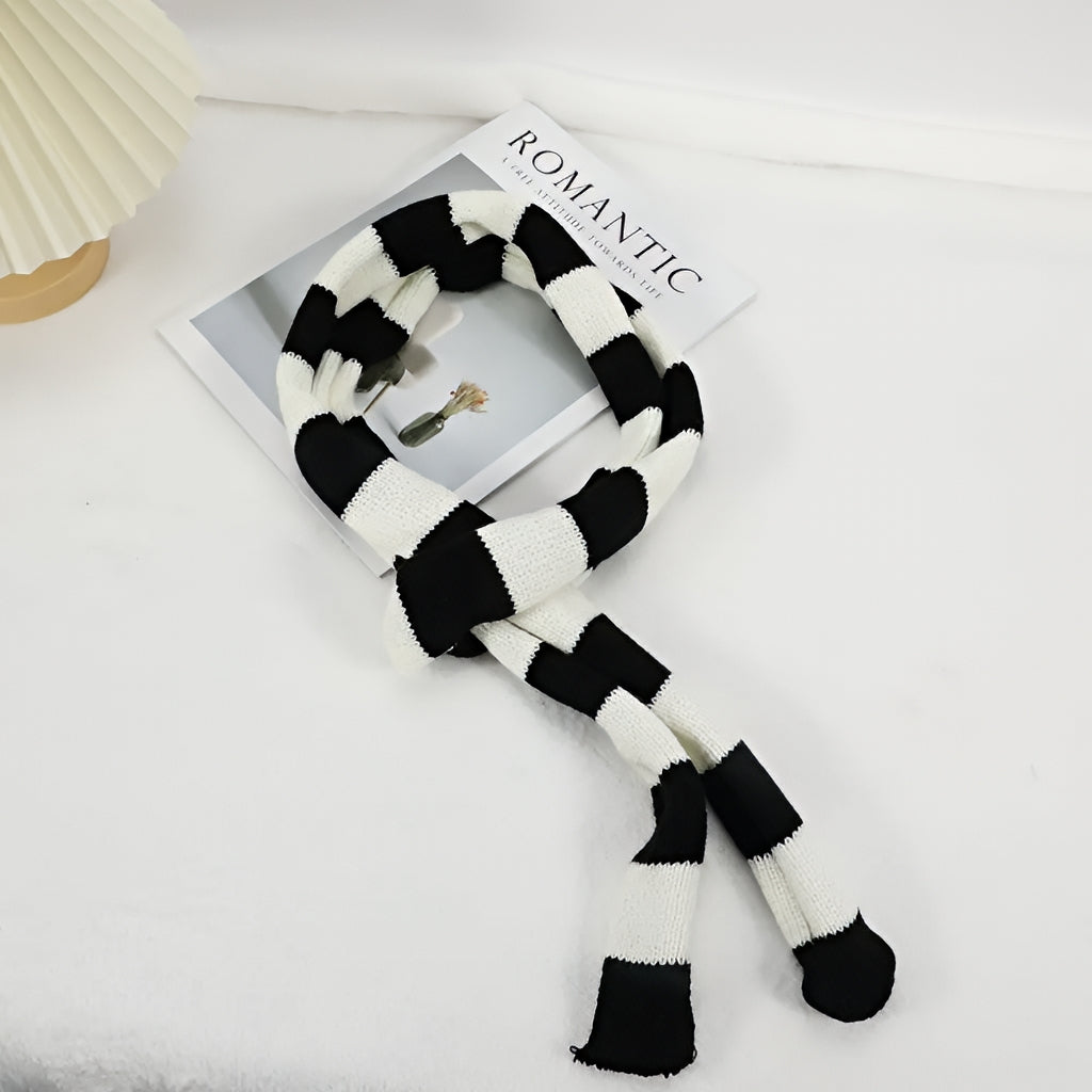 Striped Long Scarf Harajuku Streetwear Decorative Neck Scarf