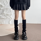 Ribbed Leg Warmers Slouchy Balletcore Harajuku Dark Academia Socks