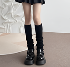 Ribbed Leg Warmers Slouchy Balletcore Harajuku Dark Academia Socks