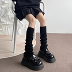 Ribbed Leg Warmers Slouchy Balletcore Harajuku Dark Academia Socks